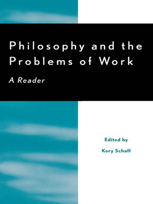 cover image of Philosophy and the Problems of Work